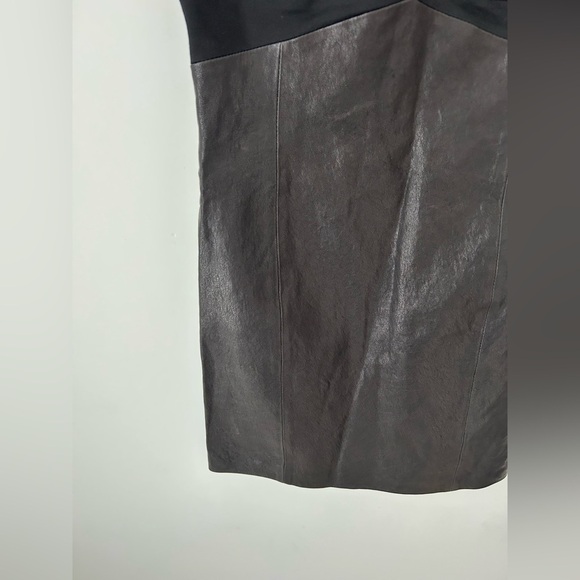 All Saints Turi lamb Leather Dress Black Size - Picture 5 of 15